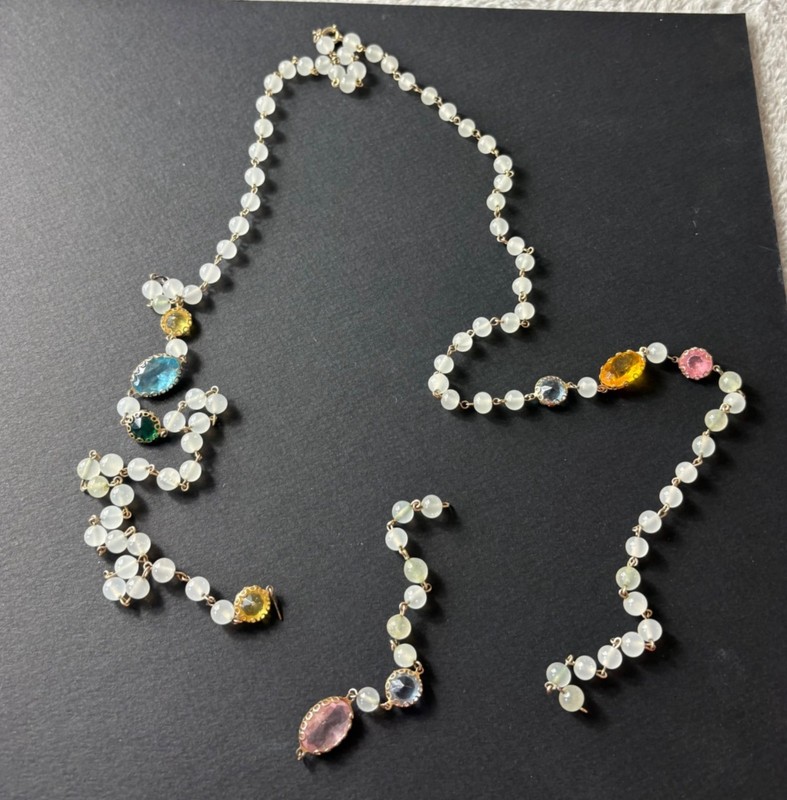 Unbranded Vintage Rosary FLAWED No markings Glass Beads Jewels