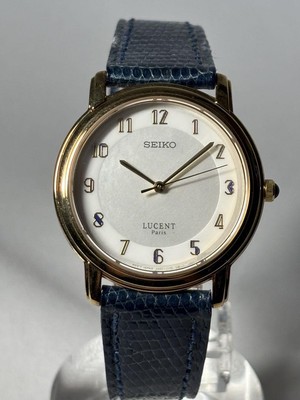 Seiko Lucent Paris Unisex Watch Shell Dial 33mm, Working