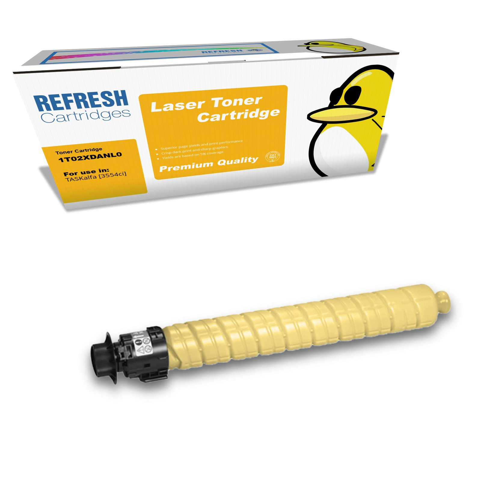 Refresh Cartridges Yellow TK8375Y Toner Compatible With Kyocera Printers