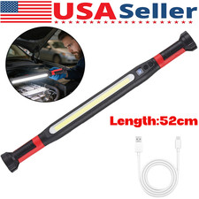 Under Hood Work Light Bar LED Magnetic Light with Hooks Cordless Rechargeable