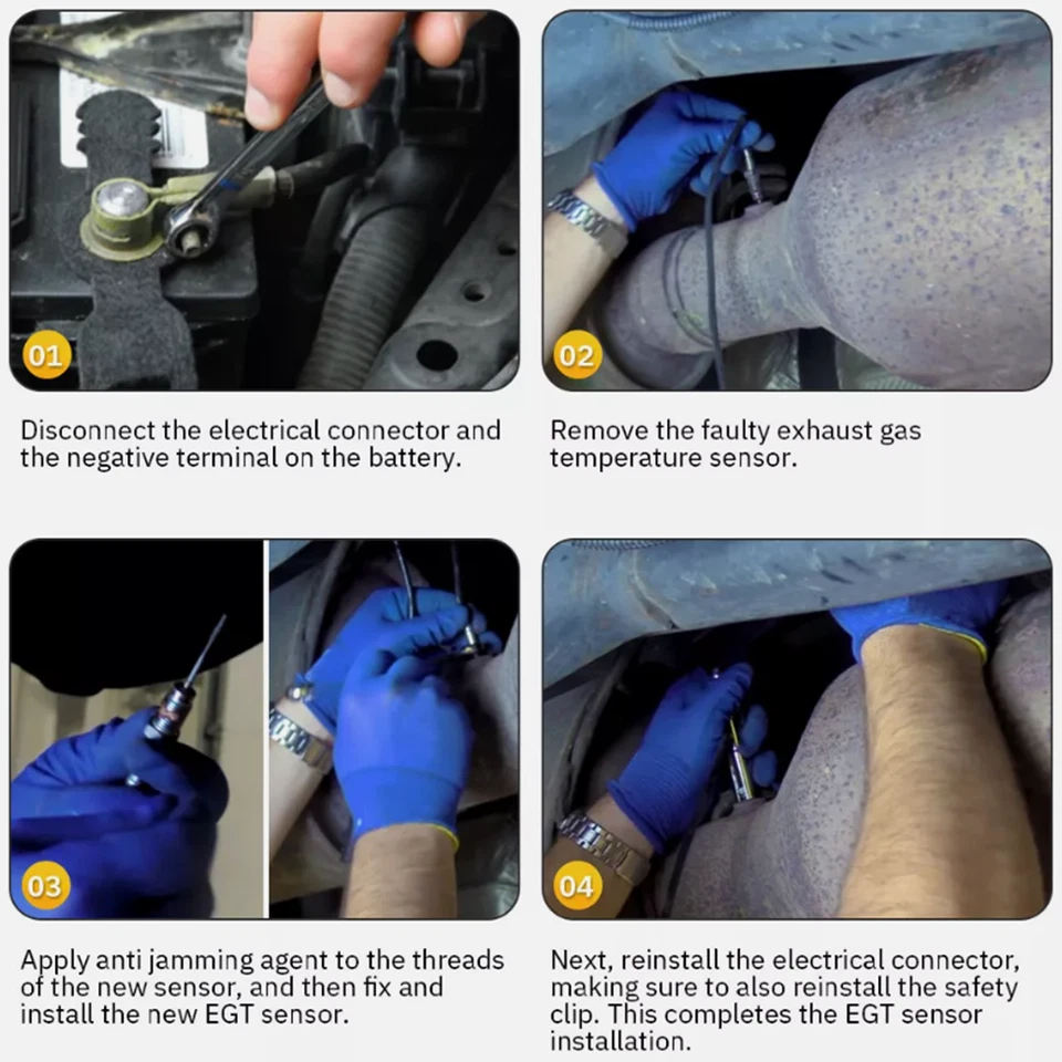 2M Silver Pyrometer Gauges Replacement Exhaust Gas Temperature Probe 1/8 NPT - Image 4 of 4