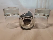 3~~ CROWN ROYAL  Embossed Rocks Whiskey Cocktail Glasses