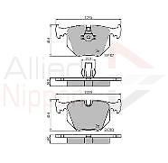 Brake Pad Rear Axle To Fit Alpina Roadster V8 02->03, BMW 3 99->07, 5 92->03, 7