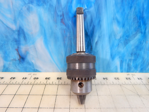 Jacobs J33 drill chuck 0-1/2" capacity. .580- .700" Tapered shank 2-33 knurled