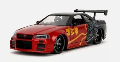 JADA TOYS - NISSAN Skyline GT-R 2002 Rot und Schwarz - GODZILLA - 1/24 - JAD3... - Bild 1 von 4