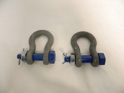 #ad Campbell 1 2″ Nominal Chain Size 2 Ton Carbon Steel Bolt Anchor Shackle Qty 2 $27.00