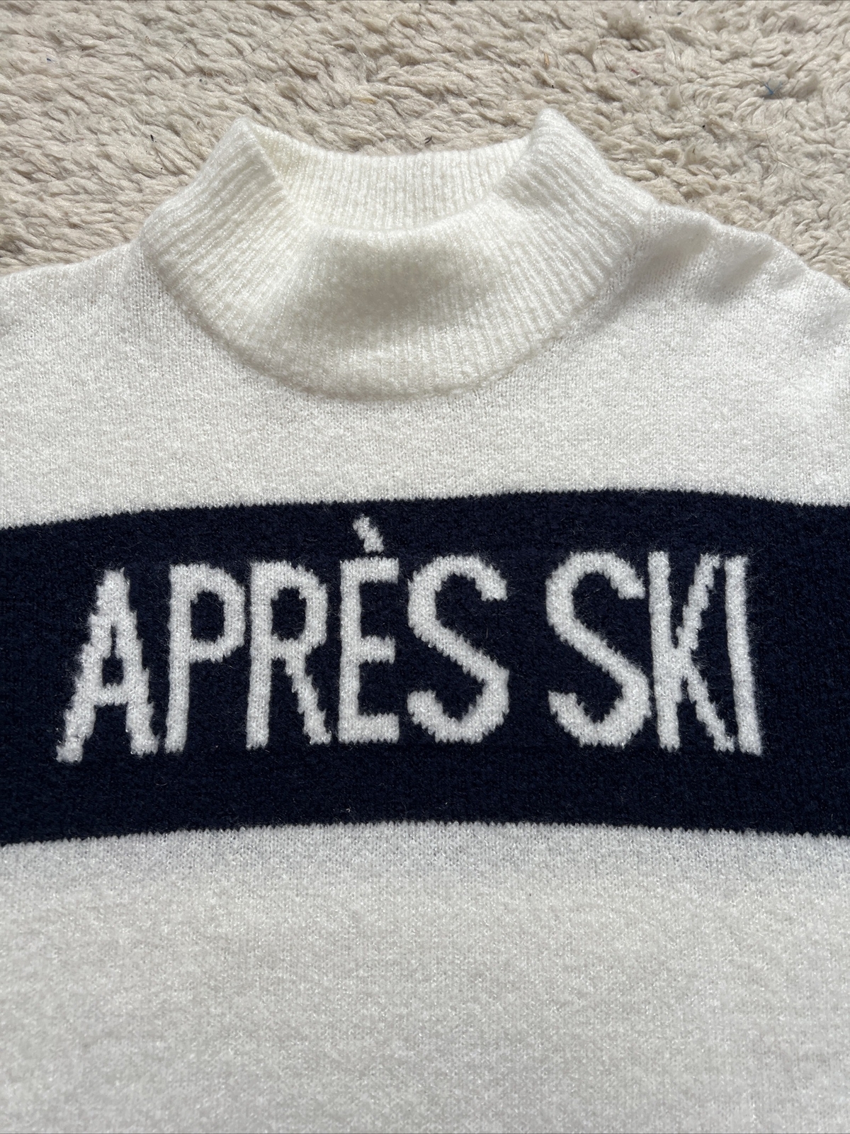 Cosy warm apres ski jumper (worn Once) eBay