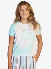 ROXY X Barbie Big Girls' Tie-dye Boyfriend Tee Size 4, 14 NEW W TAG