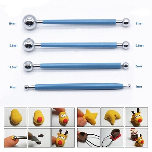 4x Tile Caulk Tool Metal Ball Pressing Tile Grout Coating Quickly Sealant Finish - Picture 3 of 4
