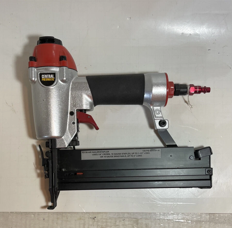 Husky Pneumatic 2-in-1 18 Gauge 2 Brad Nailer & 1/4 Narrow Crown Stapler