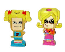 Pixel Chix Roommates 2 Friends Character Figures Toy Set for Roomies House RARE