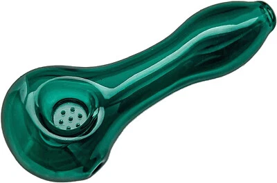 FUNKY FACTORY glass smoking pipe -mini pipe - pipes - tobbaco Accessories - green UK SELLER