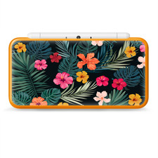 Skins Decal Wrap for Nintendo 2DS XL - Hibiscus Flowers tropical hawaii