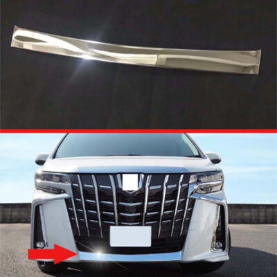 Fits Toyota Alphard 30 series 2019 Stainless Steel Front Bumper Lower Cover Trim