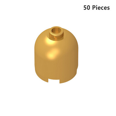 30151 Brick Round 2 x 2 x 1 2/3 Dome Top Pearl Gold Bricks, Pieces & Parts