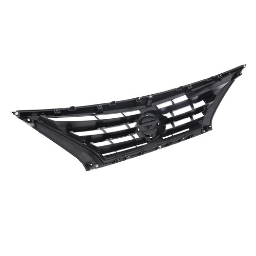 Chrome With Black Front Grille Upper Bumper Grill For Nissan Versa 2015-2019 - Picture 9 of 10