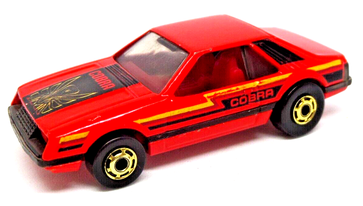 Hot Wheels Ford Mustang Turbo Cobra Gold Red Interior Hong