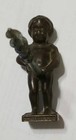 Antique Brass Corkscrew Wine Opener Peeing Boy Stamp Bruxelles