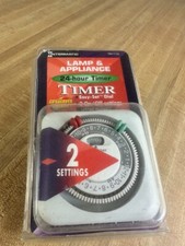 INTERMATIC TN111C Lamp & Appliance Timer Easy-Set White 15A 125V 2003 NOS New!