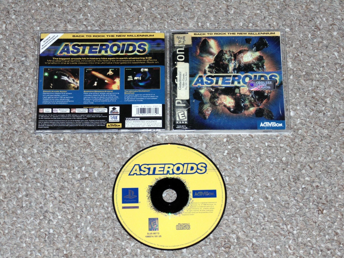 Asteroids Sur PlayStation 1/2/3/One - Version PAL Complète - Jeu Rétro Sony