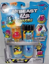 NEW Mr Beast Lab Swarms 5 Pack with Test Tube Atomic Series  Mix Shake Create W3