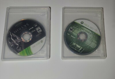 Fallout 3 & The Elder Scrolls V : Skyrim Microsoft Xbox 360 Game Bundle Lot