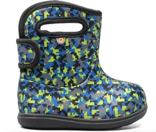 NEW Baby Bogs II Digital Maze Snow Boots Sz US4/EU20 Green Blue