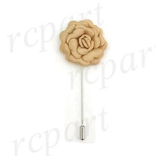 New formal Men's Suit chest brooch beige flower lapel pin wedding fashion prom