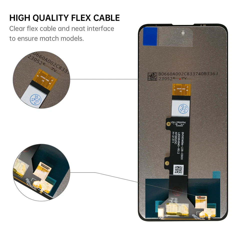 Digitalizador táctil de repuesto de pantalla LCD para Motorola Moto E30 XT2158-6 Foto 3 de 4