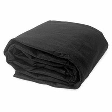Black Heavy Duty Geotextile Fabric Pond Underlayment - 12' x 12'
