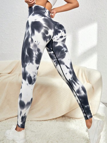 Leggings sin costuras para mujer Pro Fitness cintura alta apretados levantamiento de glúteos pantalones de yoga - Imagen 12 de 48