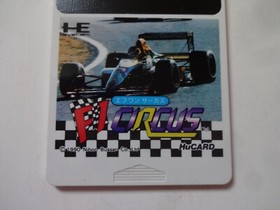 F1 CIRCUS NEC PC-Engine Hu-Card 1990 NB90002 w/Manual Hagaki NTSC-J From Japan