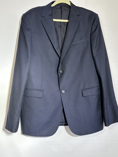 Z Zegna Suit Jacket Men's Navy Wool Drop 8 Slim Fit EU 54R US 44 New Without Tag - Picture 6 of 14
