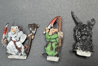 3 Plague Monks Skaven Marauder Metall Warhammer Fantasy