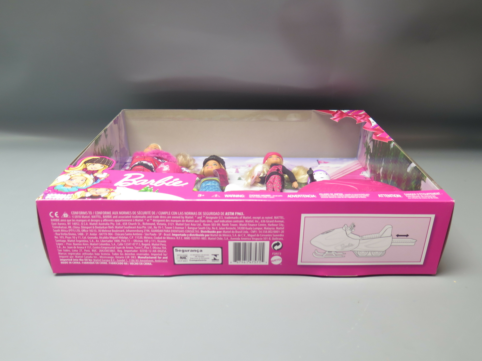 barbie sisters snow fun gift set