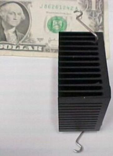 4 Radisys Wire Retainer Heatsinks Heat Sinks Anodized Aluminum 1.670" x 1" - Picture 5 of 11