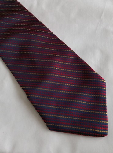Robert Talbott Best Of Class Tie Hand Sewn Finest Silk Navy Blue Red USA 🇺🇸 - Picture 7 of 7