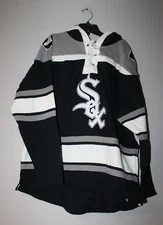 New MLB Chicago White Sox old time jersey style mid weight cotton hoodie men's L