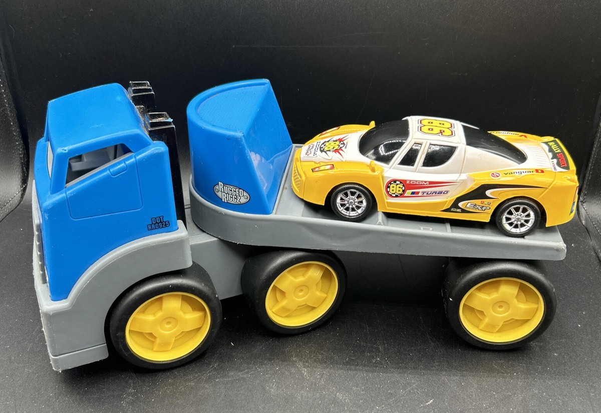 リトルタイクスRUGGED RIGGZ レースカー運搬車&ミニカーセット Rugged Riggs Toy Truck & Race Car | eBay