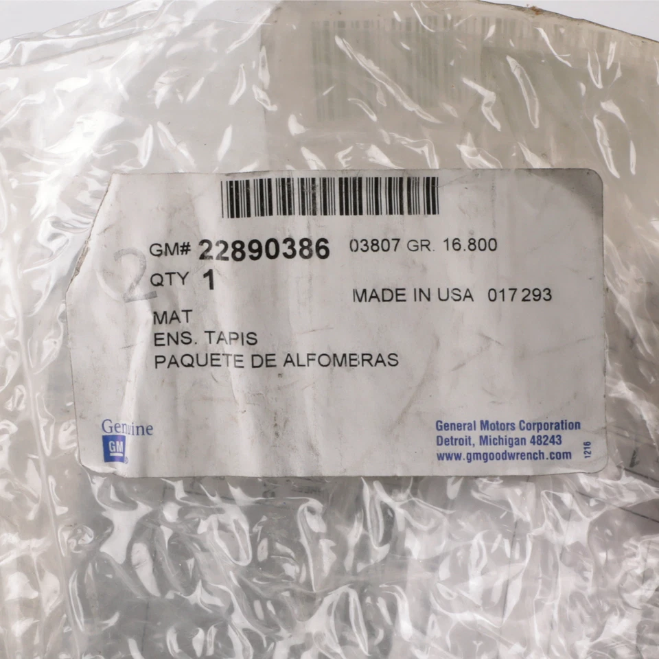 Alfombrillas delanteras para todo tipo de clima Buick Enclave 2011-2018 nuevas OEM 22890386 Foto 3 de 3