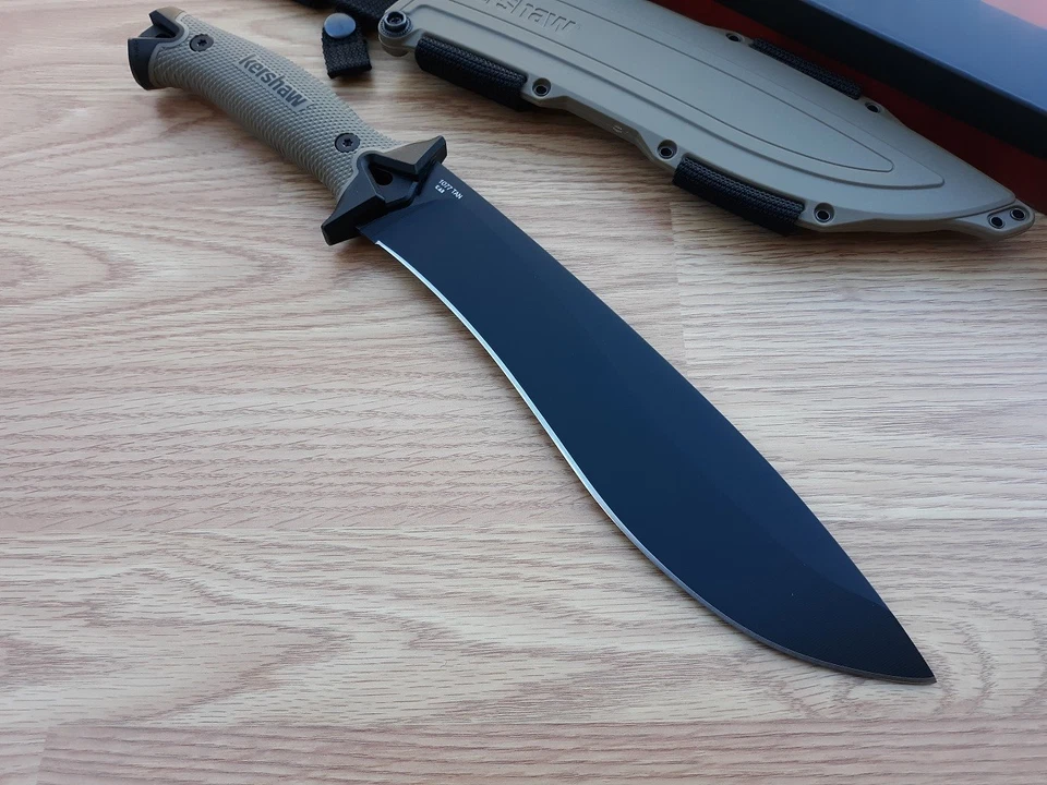 Cuchillo Machete Kershaw Camp 10" 65Mn Acero Hoja Espiga Completa FRN/Mango de Goma Foto 4 de 4