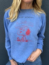 70s VINTAGE SNOOPY THE DOG FROM PEANUTS RAGLAN SWEATSHIRT SZ M