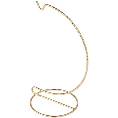 Bard's Twisted Gold-toned Ornament Stand, 7'' H x 3'' W x 3'' D
