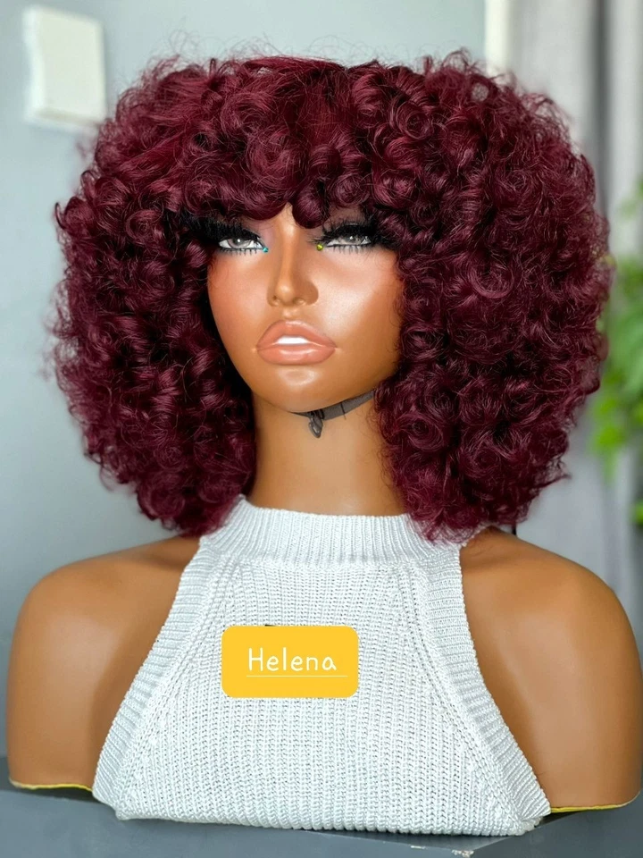 100% Vietnamese Human Hair SDD Rose Curls with Bangs Free Shipping. 250% Density - Image 3 of 3