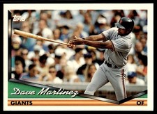 1994 Topps Dave Martinez San Francisco Giants #174 21617