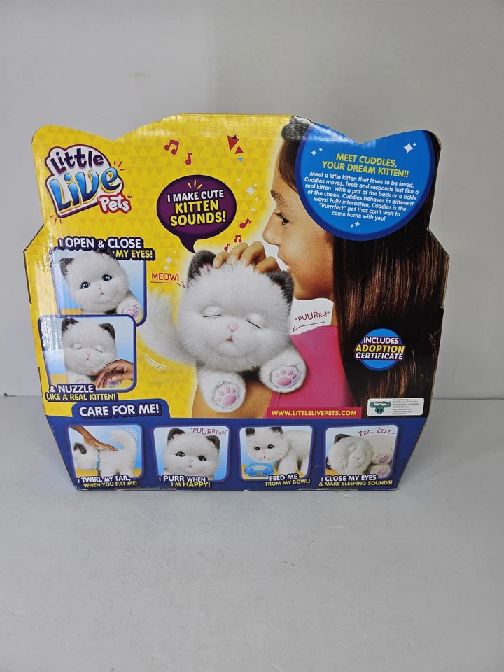 Juguete de peluche Little Live Pets Cuddles My Dream Kitten NUEVO Foto 2 de 4
