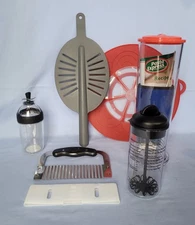 Kitchen Lot Pampered Chef Silicon Boil Over Lid OXO Shaker Pasta Express Blender