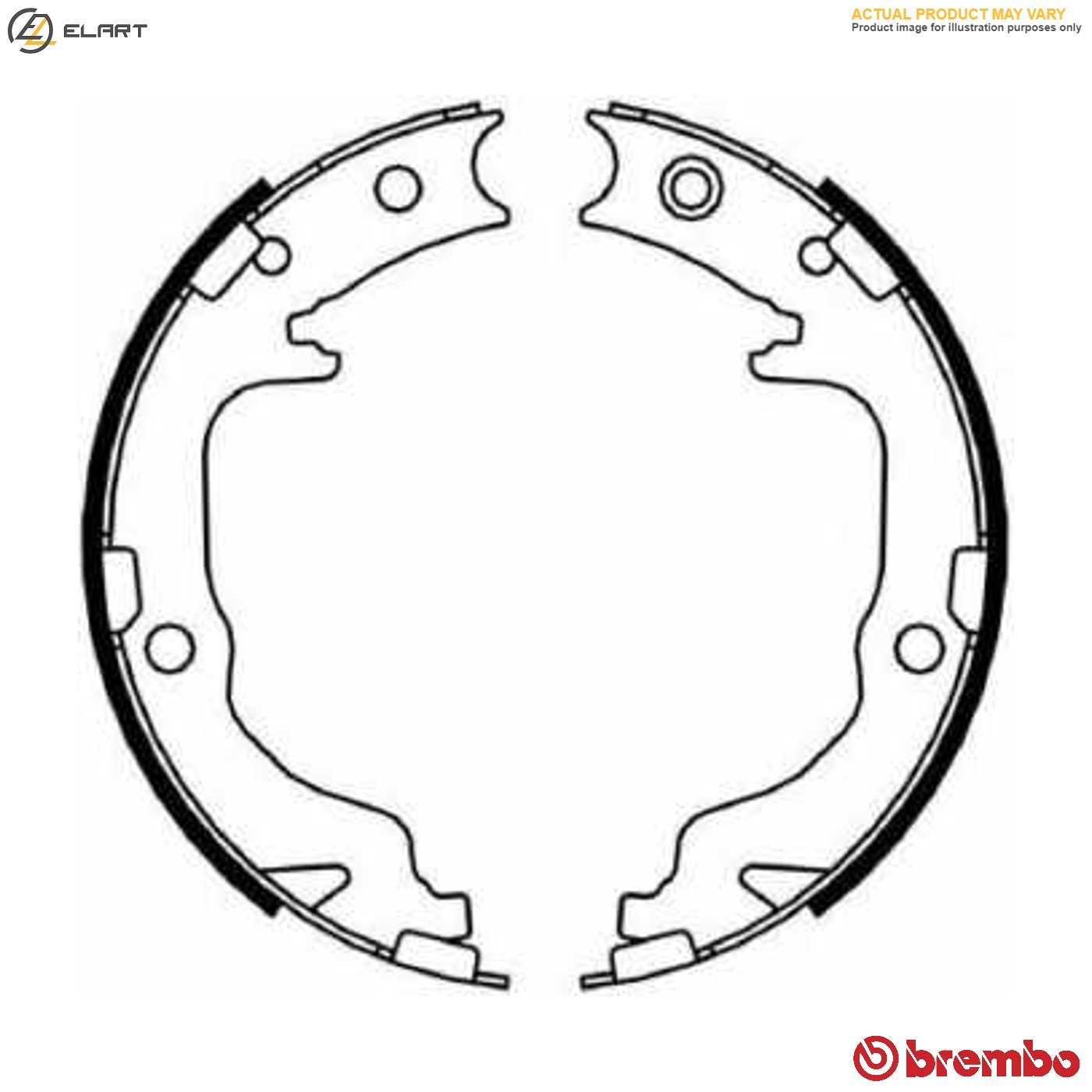 BRAKE SHOE SET PARKING BRAKE S 30 529 FOR HYUNDAI ix35/SUV TUCSON/IX35/II/III