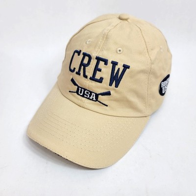 ND Sports Rowing USA Baseball Cap Mens One Size Beige Crew Performance 6 Panel