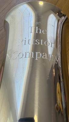 Tiffany & Co. Handcrafted 4'' Pewter Cup The Pittston Company Monogram